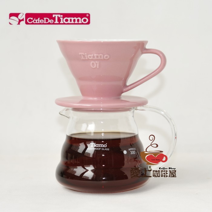 咖啡冲煮器具介绍：Tiamo/Amour云朵壶陶瓷手冲单孔V60咖啡滤杯