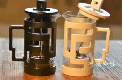 咖啡冲煮器具:Tiamo法压壶 泡茶冲茶器 滤压器 咖啡壶迷宫图案