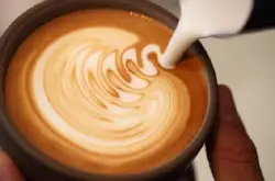 意式咖啡制作教程介绍;Art Caffe Latte  图解叶型做法