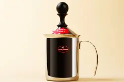 意式咖啡制作器具Tiamo品牌介绍：Tiamo双层不锈钢手动打奶泡器