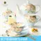 咖啡杯创意设计：欧式茶具骨瓷英式装陶瓷 拿铁卡布奇诺专用杯