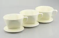 滤杯陶瓷手冲咖啡滤杯三孔 手冲式咖啡冲煮首选专用三孔流速滤杯