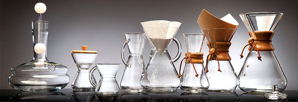 世界第三波咖啡潮 冲泡器具CHEMEX美式滤泡壶的器型 滤纸折法介绍