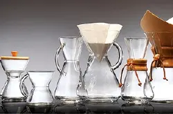 世界第三波咖啡潮 冲泡器具CHEMEX美式滤泡壶的器型 滤纸折法介绍