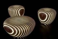 流线型设计的精致LED咖啡桌