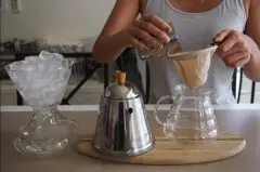 咖啡制作 法兰绒手冲冰咖啡制作