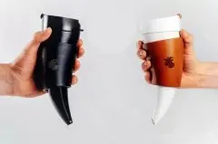 精品咖啡杯 炫酷创意羊角咖啡杯
