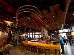 星巴克第一家臻选咖啡（Reserve）烘焙体验馆在西雅图国会山附近
