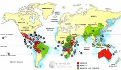 咖啡培训基础知识 全球咖啡产地地图