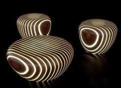 流线型设计的精致LED咖啡桌 创意设计