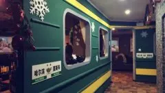 哈尔滨绿皮火车咖啡 绿皮火车咖啡馆