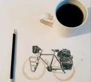 咖啡的同时也來点小创作 咖啡漬作画