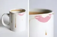 唇印咖啡杯 脏的马克杯咖啡杯特色