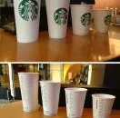 咖啡杯子尺寸 星巴克咖啡杯解释小杯、中杯、大杯、超大杯