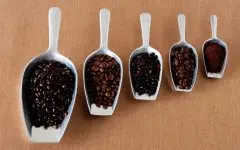 摩卡“巧克力色”的咖啡豆巧克力的咖啡意式拼配手冲