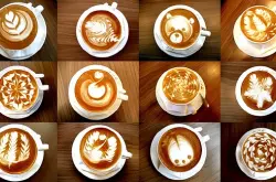 咖啡拉花英文名称latte art拿铁艺术意式拼配咖啡豆 浓郁咖啡
