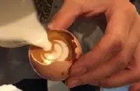 咖啡还能在蛋壳里拉花？ 墨尔本咖啡店发明“散养拿铁”
