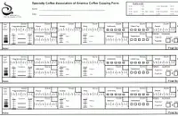 咖啡杯测笔试 SCAA 杯测量表Cupping Form如何使用？