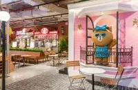广州网红粉色咖啡厅-全球最大韩国LINE Friends Store&Café 适合